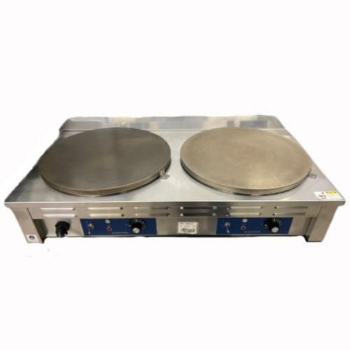 業務用/新品】電気クレープ焼器 2連 CM-410HW 幅900×奥行450×高さ180mm