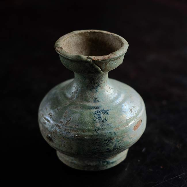 銀化した漢の緑釉の壺 – zakka store towi