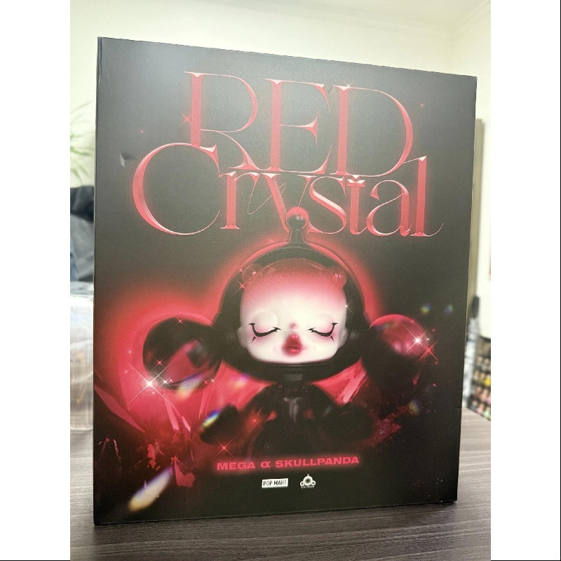 MEGA α SKULLPANDA Red Crystal 400% 2025 Limited Edition – TOYSEZ