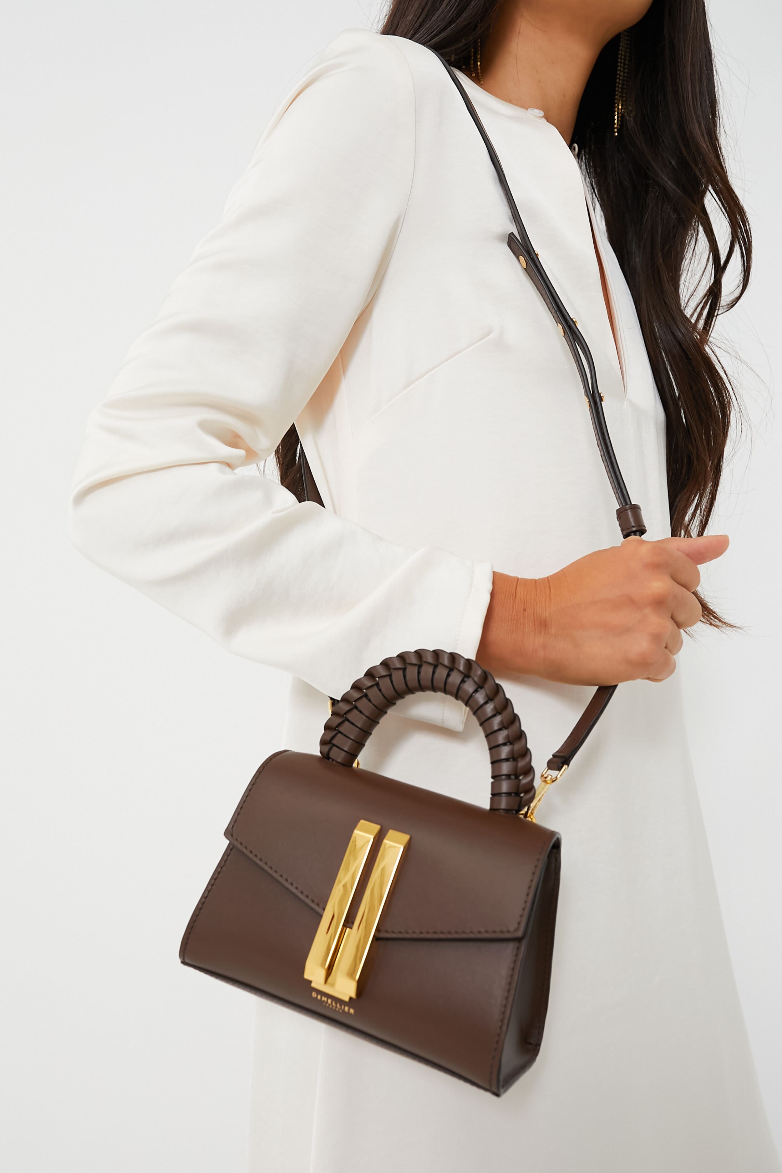 Mocha Nano Montreal Braided Handle | Demellier