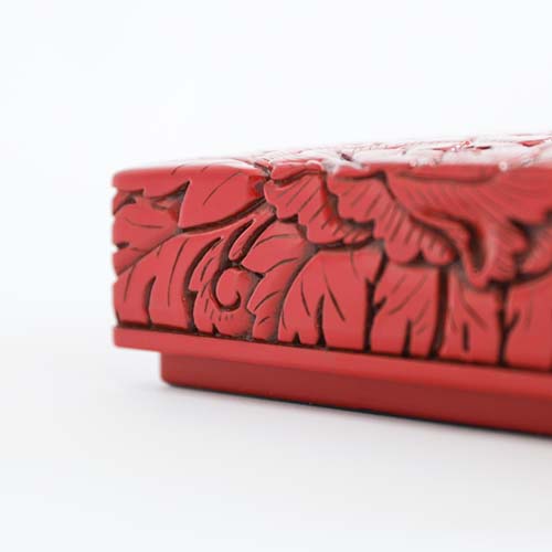 楽天市場】村上木彫堆朱 藤井漆工 硯箱 伝統工芸品 小物入れ