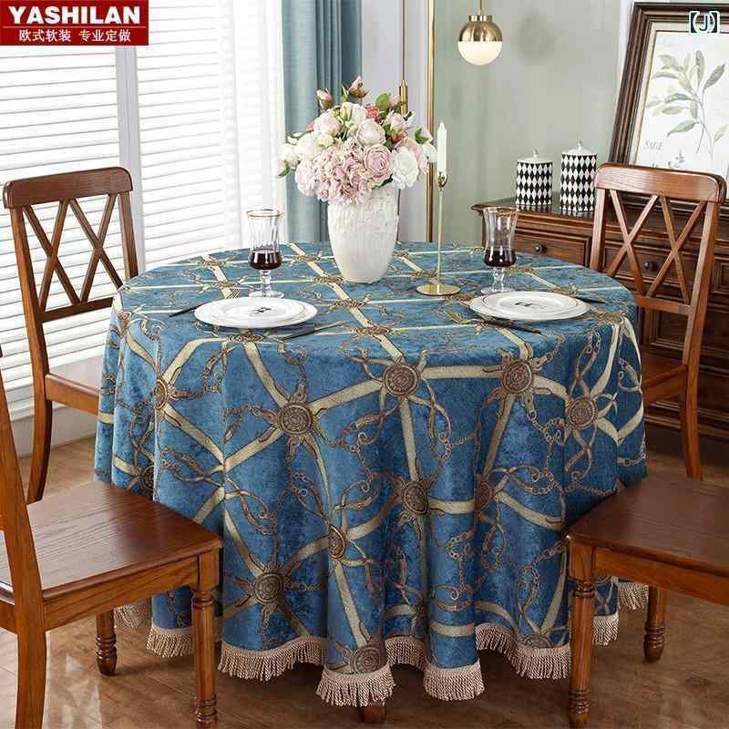 楽天市場】テーブルクロス 円形 布 ヨーロピアン大きめ ホテル