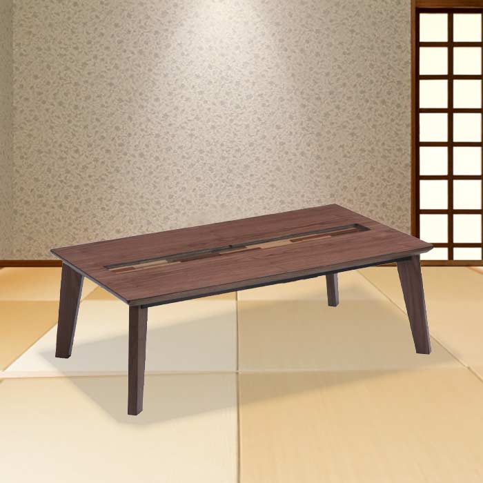 楽天市場】こたつ 木製 幅120cm ウォールナット 強化ガラス UV塗装