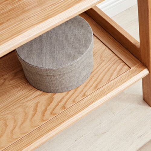 楽天市場】オープンラック 4段 収納棚 天然木 オーク材 ラック