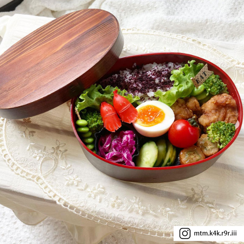 楽天市場】曲げわっぱ お弁当箱 紀州内朱塗り 900ml DX大判型 弁当箱 1