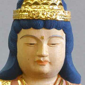 楽天市場】子安鬼子母神坐像 桧材 截金色仕上げ総高 1.5尺 （45cm