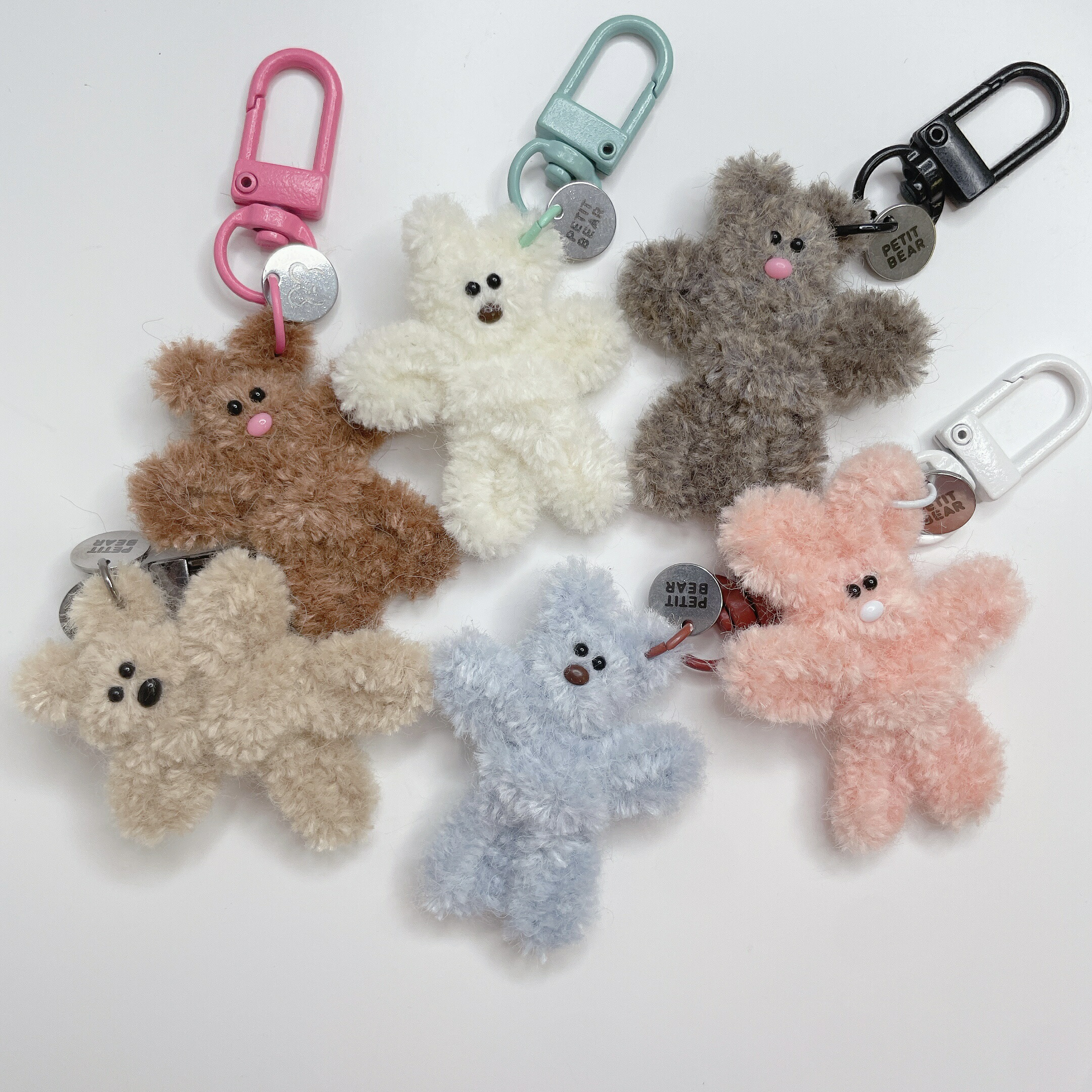 楽天市場】[PETITBEAR] PETITBEAR ミニキーリング（全6色）韓国雑貨