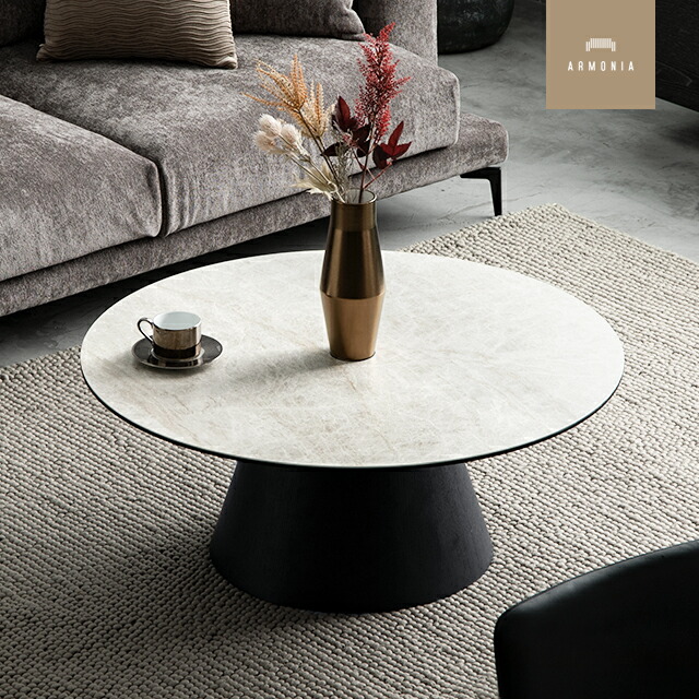 楽天市場】センターテーブル ローテーブル セラミック 円形 おしゃれ