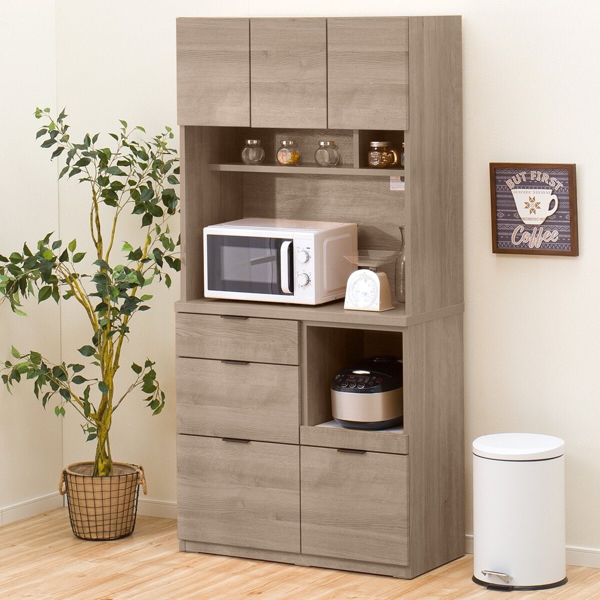 楽天市場】キッチンボード(エトナ90KB)【配送員設置商品】 ニトリ