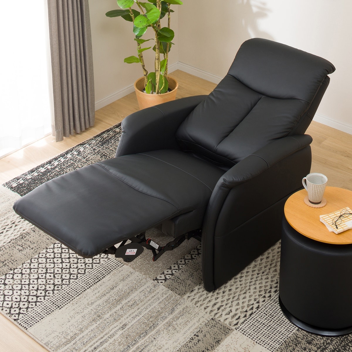 楽天市場】[幅76cm]電動リクライニングチェア (コンフェ革 BK) ニトリ