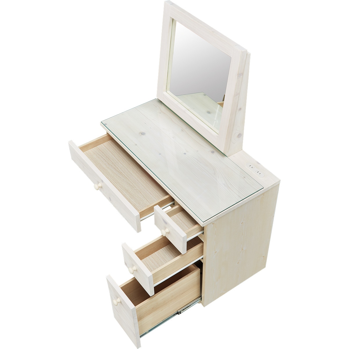 楽天市場】一面鏡ドレッサー (DR-008 WW) ニトリ 【配送員設置商品