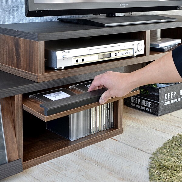 楽天市場】奥行き30cmの薄型伸長式テレビ台 （幅105-192cm BR） ニトリ