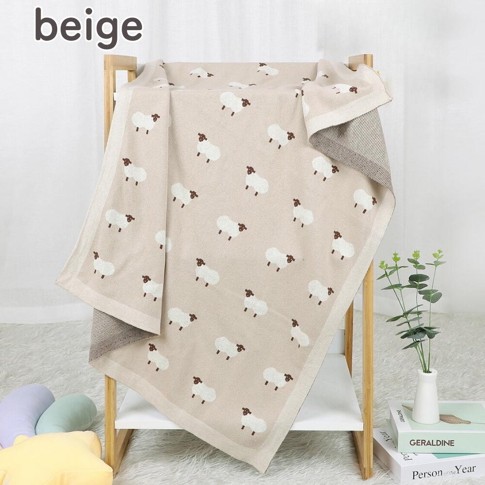 楽天市場】【半額】【コットン100% 】5color ベビーブランケット 羊柄