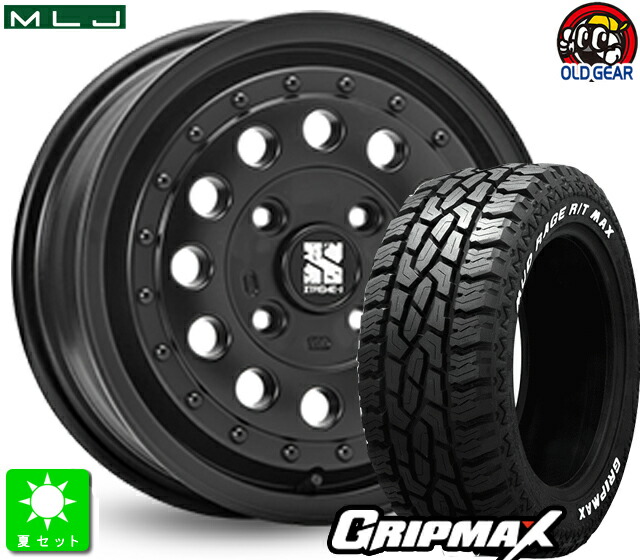 楽天市場】145R14C 85/83QGRIPMAX MUD Rage R/T MAXホワイトレター新品