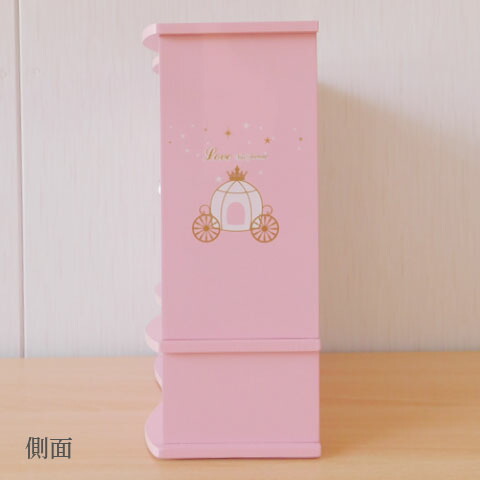 楽天市場】ゆめかわ ミニチェスト ボックス L ピンク ミラーつき 1個