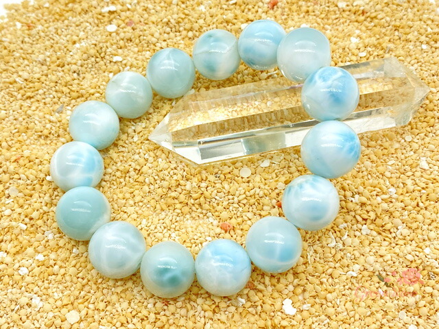 楽天市場】AAAAラリマー ブレスレット 14mm ドミニカ 高品質 天然石