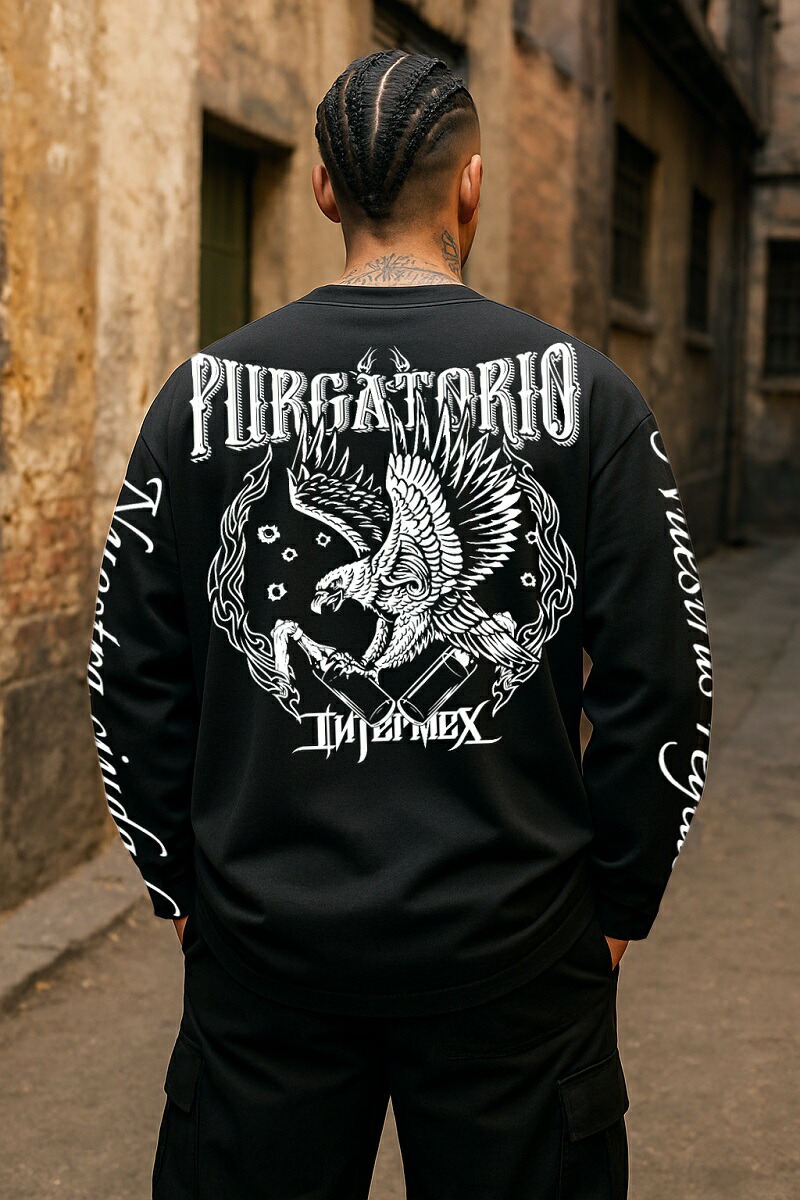 楽天市場】長袖 Tシャツ 服 メンズ ファッション INTERMEX 鷹 火炎瓶