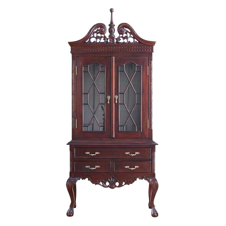 楽天市場】マホガニー ショーケース アンティーク調 クラッシック
