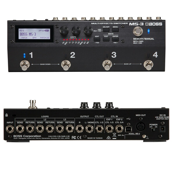 楽天市場】Boss(ボス) / MS-3 Multi Effects Switcher - スイッチャー