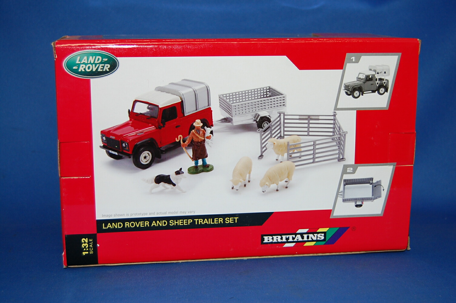 楽天市場】ミニカー 1/32 LAND ROVER & SHEEP TRAILERディフェンダー