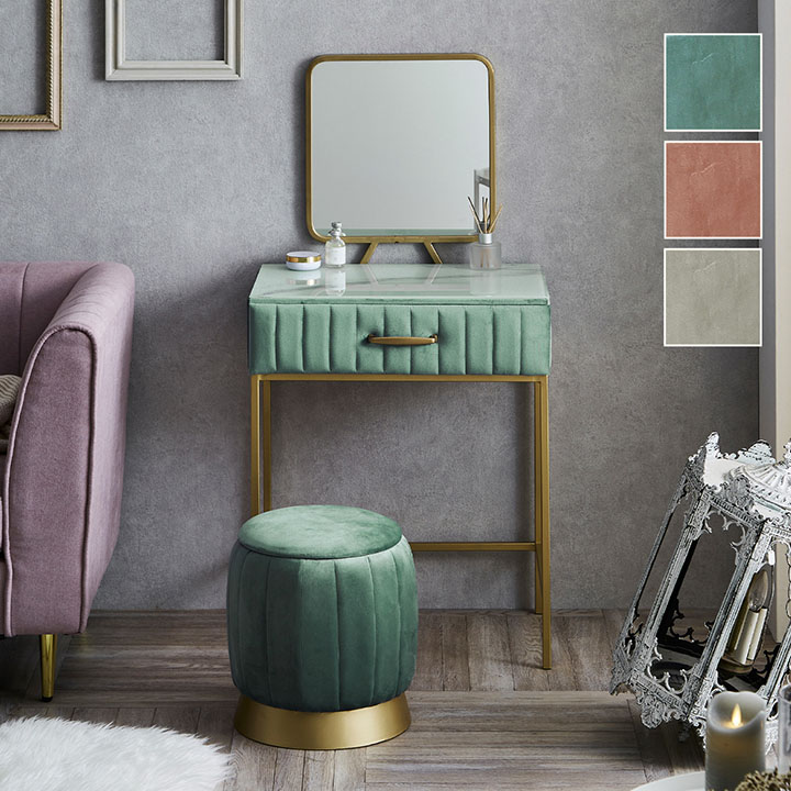 楽天市場】ドレッサー おしゃれ テーブル 完成品 コンパクト デスク