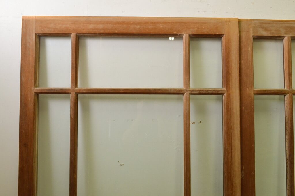 楽天市場】▽現状販売▽ アンティーク建具 大正ロマン高級ガラス戸 4枚