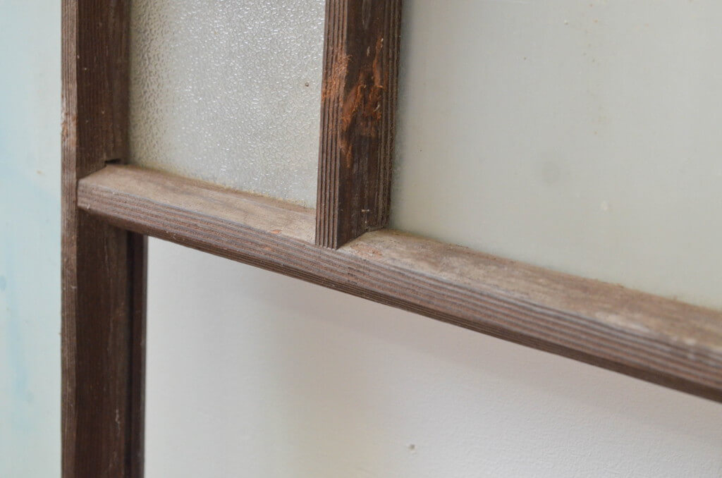 楽天市場】▽現状販売▽ アンティーク建具 ガラス窓 2枚セット 引き戸