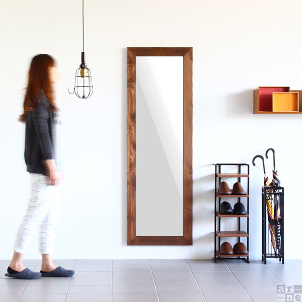 楽天市場】大型 ミラー スタンド 日本製 全身鏡 大きい ワイド 木枠