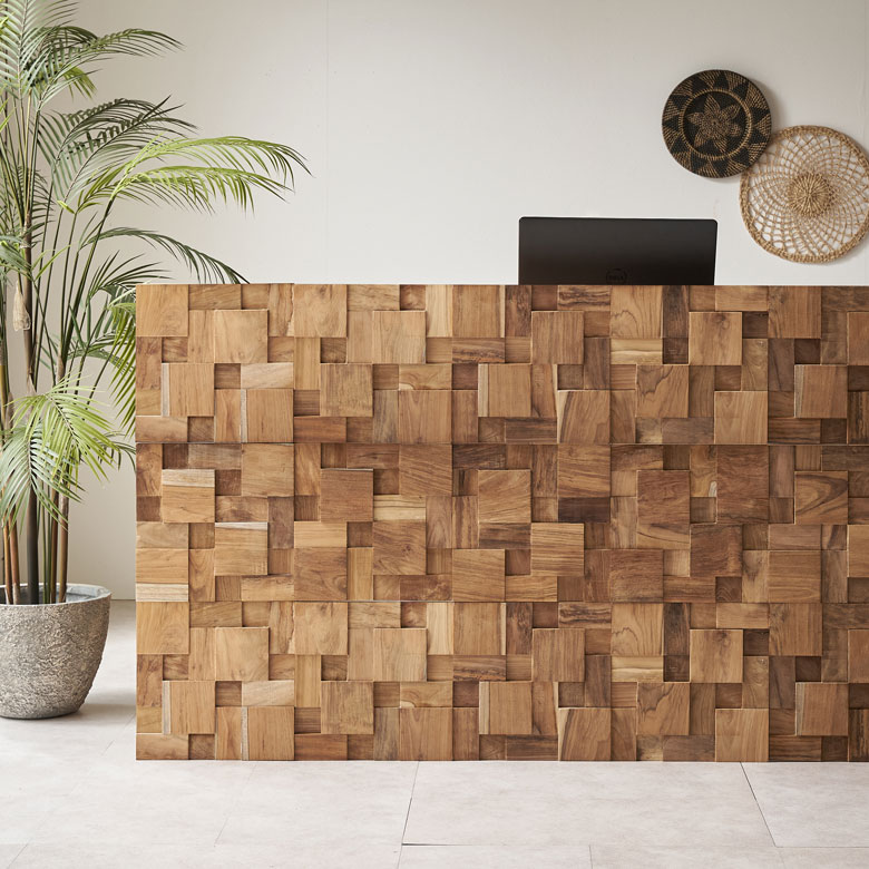 楽天市場】ウォールパネル 壁材 10枚 天然木 木製 木材 チークウッド