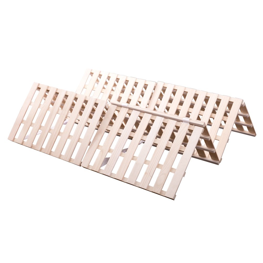 楽天市場】すのこベッド 折りたたみ 天然桐 四つ折り ベッドフレーム