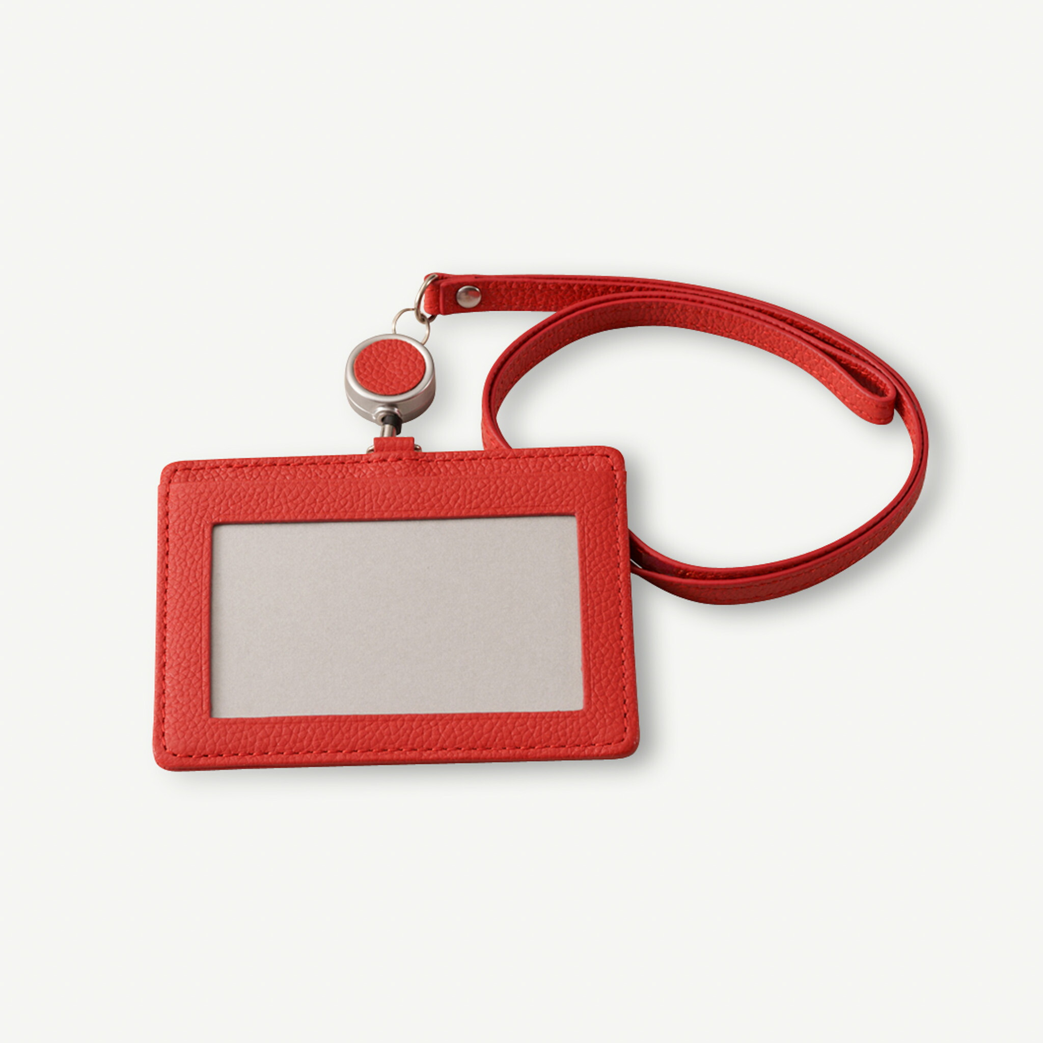 楽天市場】【楽天1位☆4.43】IDカードホルダー 本革 軽量 リール付き