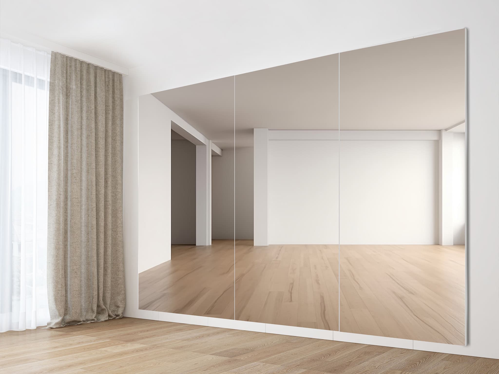 楽天市場】Brisafe 割れない鏡 壁掛けミラー ダンス用鏡 連装ミラー