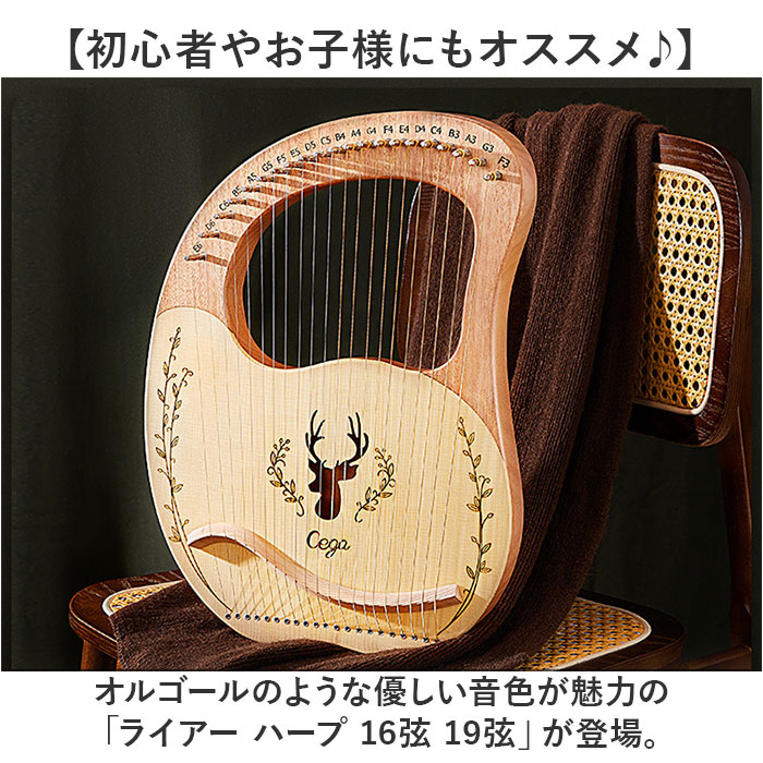 楽天市場】ライアー ハープ 楽器 16弦 19弦 通販 ライアーハープ 木製