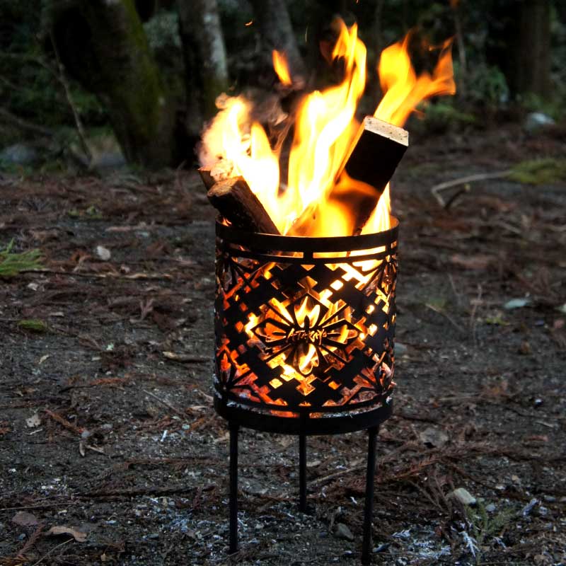 楽天市場】焚き火台 ATARAYO アタラヨ 和柄 大内菱 小型 日本製 あたら