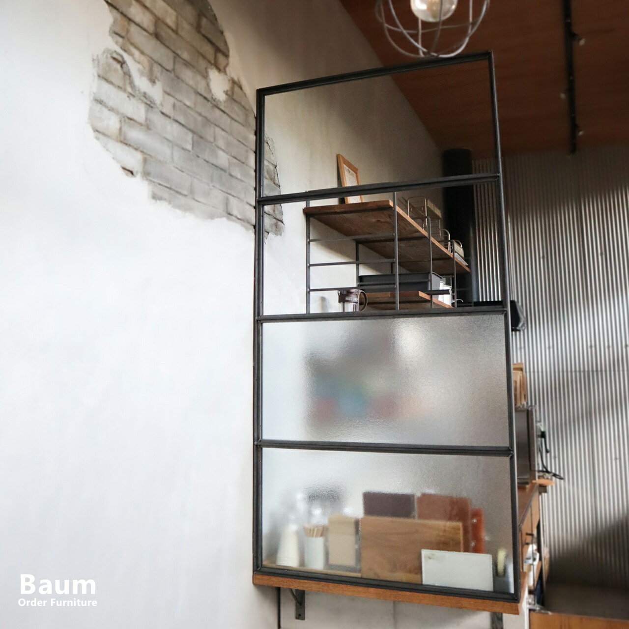 楽天市場】【完全受注製作品】アイアン窓 室内窓 FIX窓 格子窓