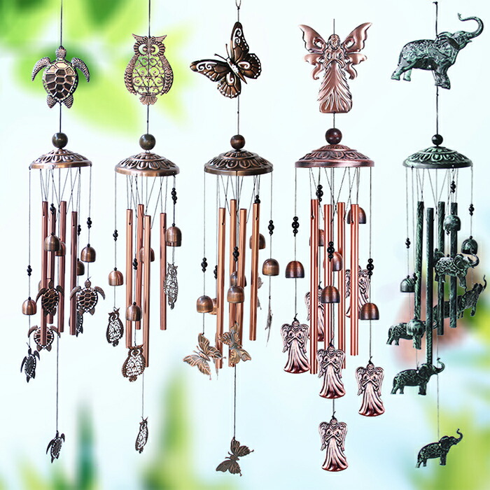 楽天市場】ウィンドチャイム 風鈴 金属風鈴 動物の玄関チャイム