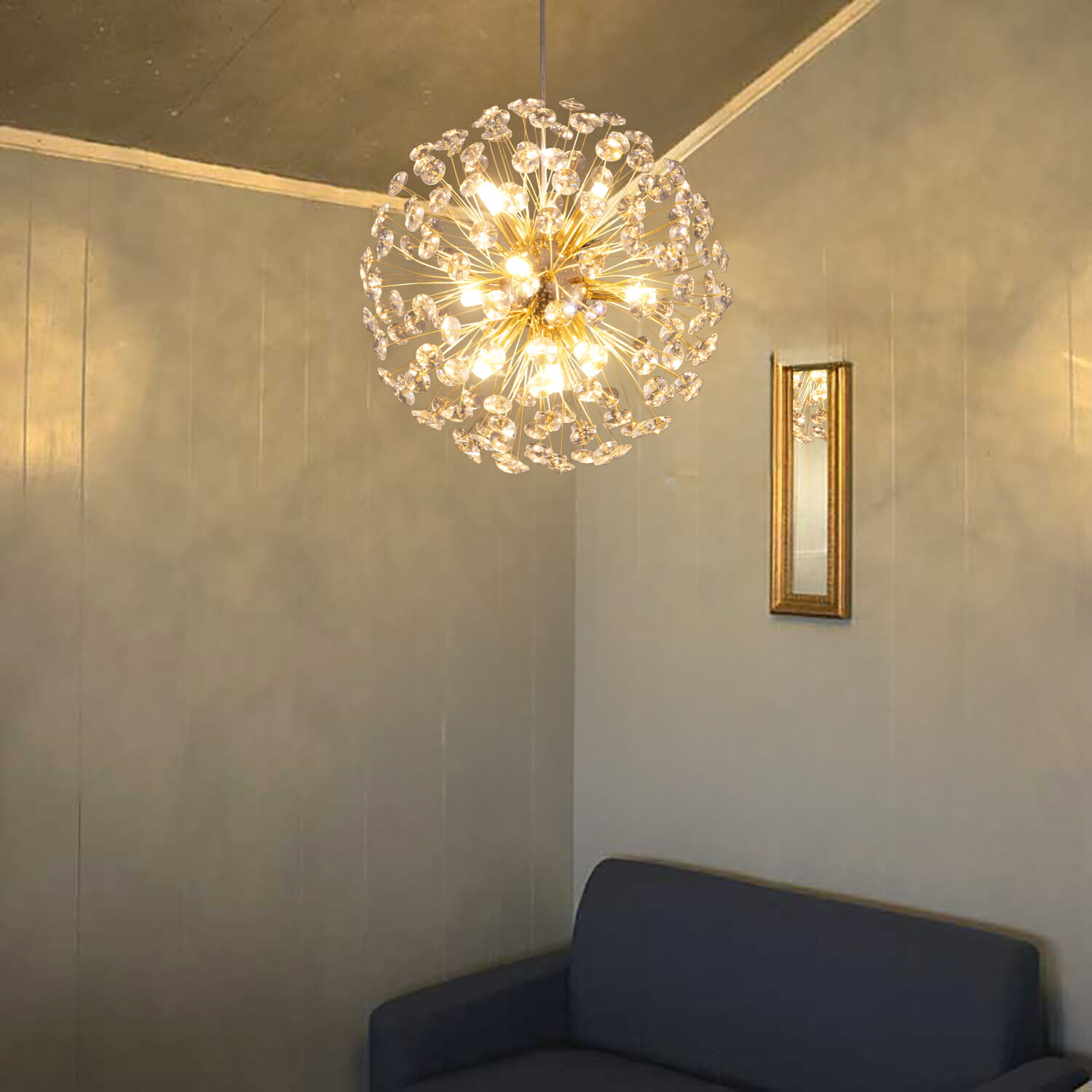 楽天市場】ペンダントライト おしゃれ 北欧 9灯 花火 シャンデリア