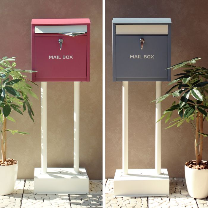 楽天市場】スタンドポスト 置き型ポスト 郵便ポスト 郵便受け MOJYU