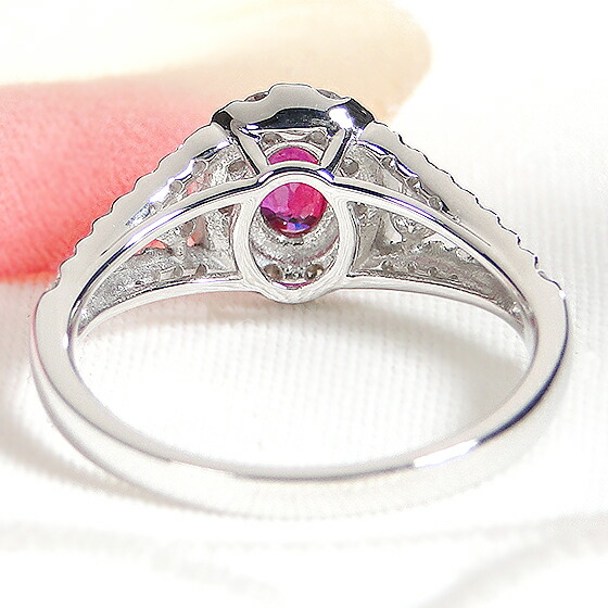 楽天市場】Pt950 ルビー ダイヤモンド リング【送料無料】【刻印無料