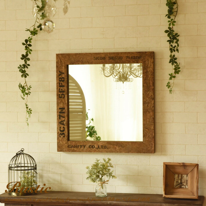 楽天市場】鏡 壁掛け ミラー ウォールミラー アンティーク 50cmx50cm