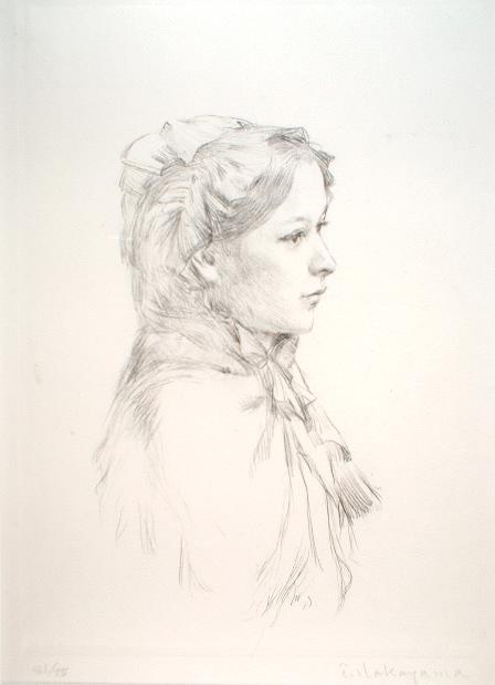 楽天市場】中山忠彦 優しき相貌I リトグラフ 1981 : ギャラリー