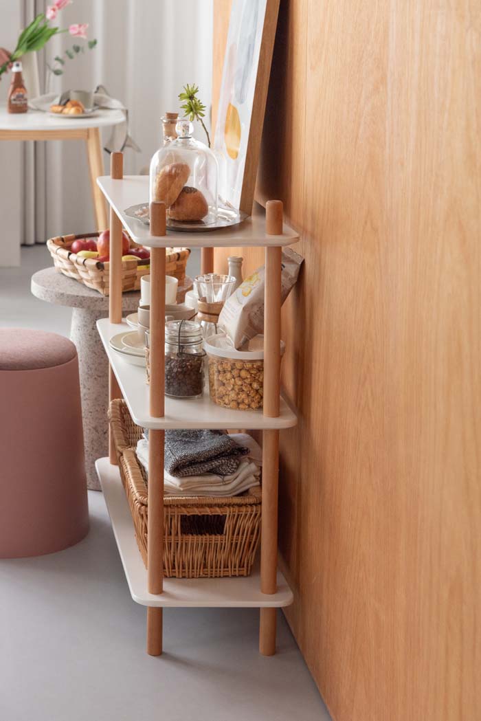 楽天市場】オープンラック 3段 幅80cm 高さ85.5cm 北欧 シェルフ