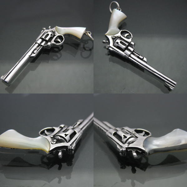 楽天市場】高品質 44マグナムリボルバーピストルペンダント シェル