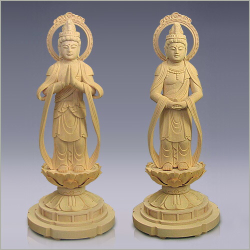 楽天市場】観音菩薩・勢至菩薩(阿弥陀如来・天台宗・浄土宗の脇侍一対