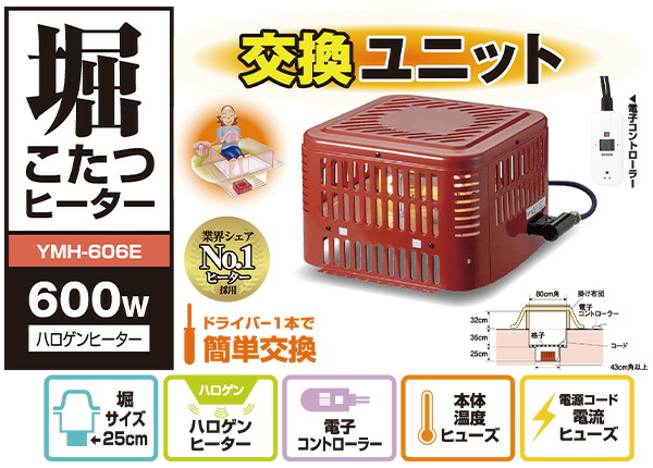 楽天市場】こたつ ヒーター 堀こたつ用ヒーターユニット 手元