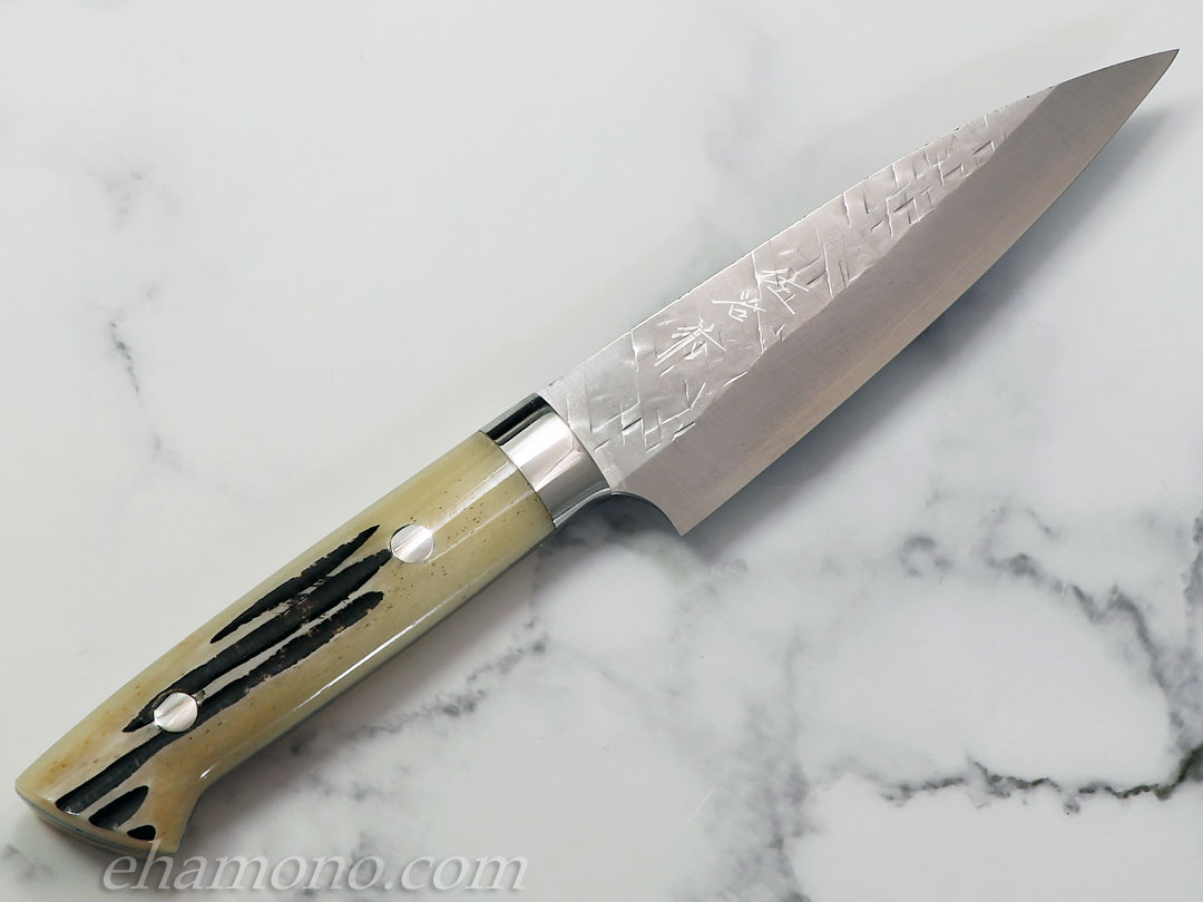 楽天市場】佐治武士作『SRS13 粉末ハイス鋼 ペティ130』白鹿角ハンドル