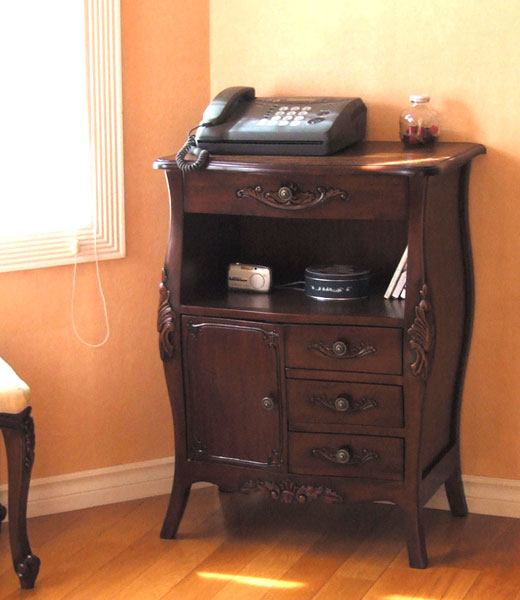楽天市場】キャビネット アンティーク（電話台・ファックス台｜収納