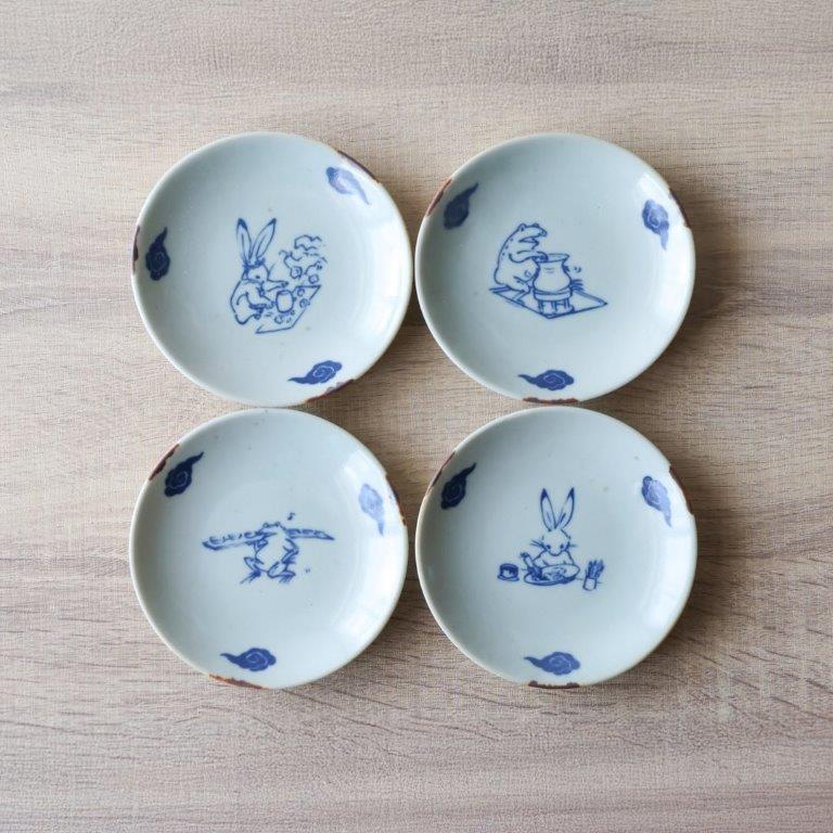 楽天市場】有田焼 豆皿 小皿 醤油 皿 鳥獣戯画×有田焼「うさぎとかえる