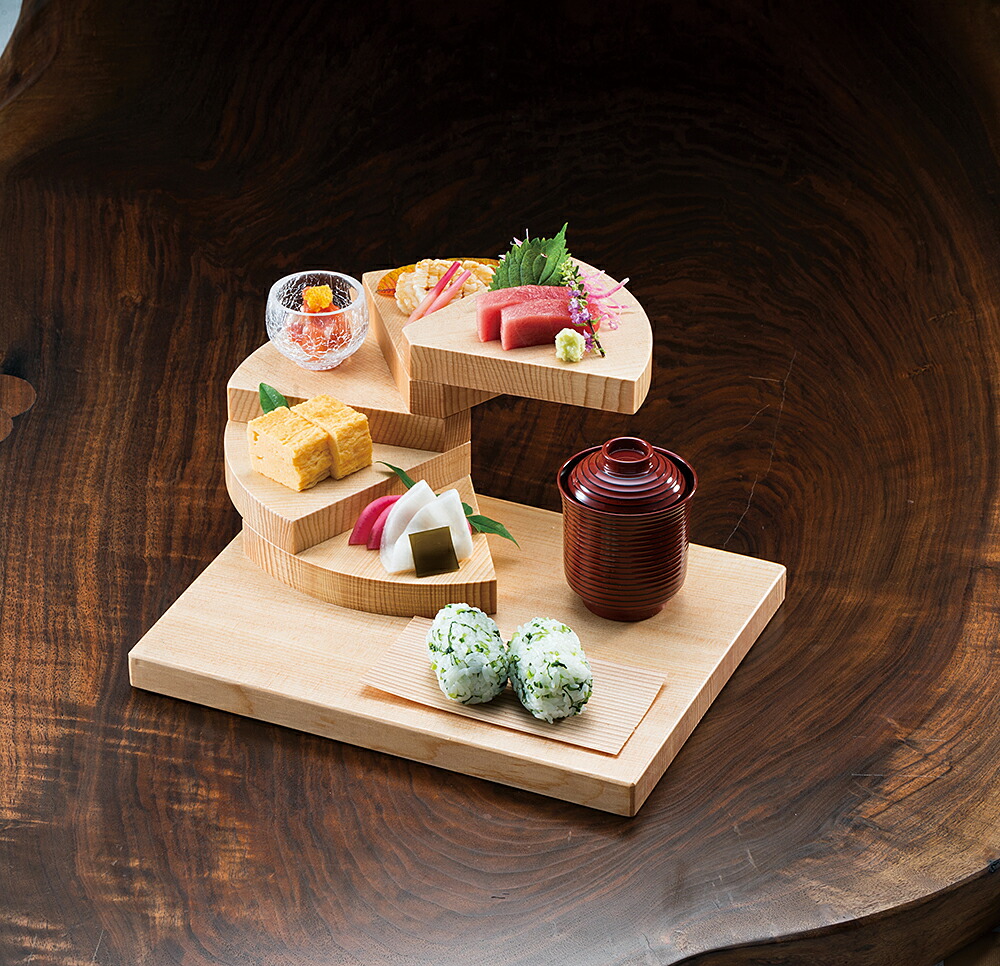 楽天市場】立体盛込 回旋 角ベース 五段 鮨盛台 焼肉盛台