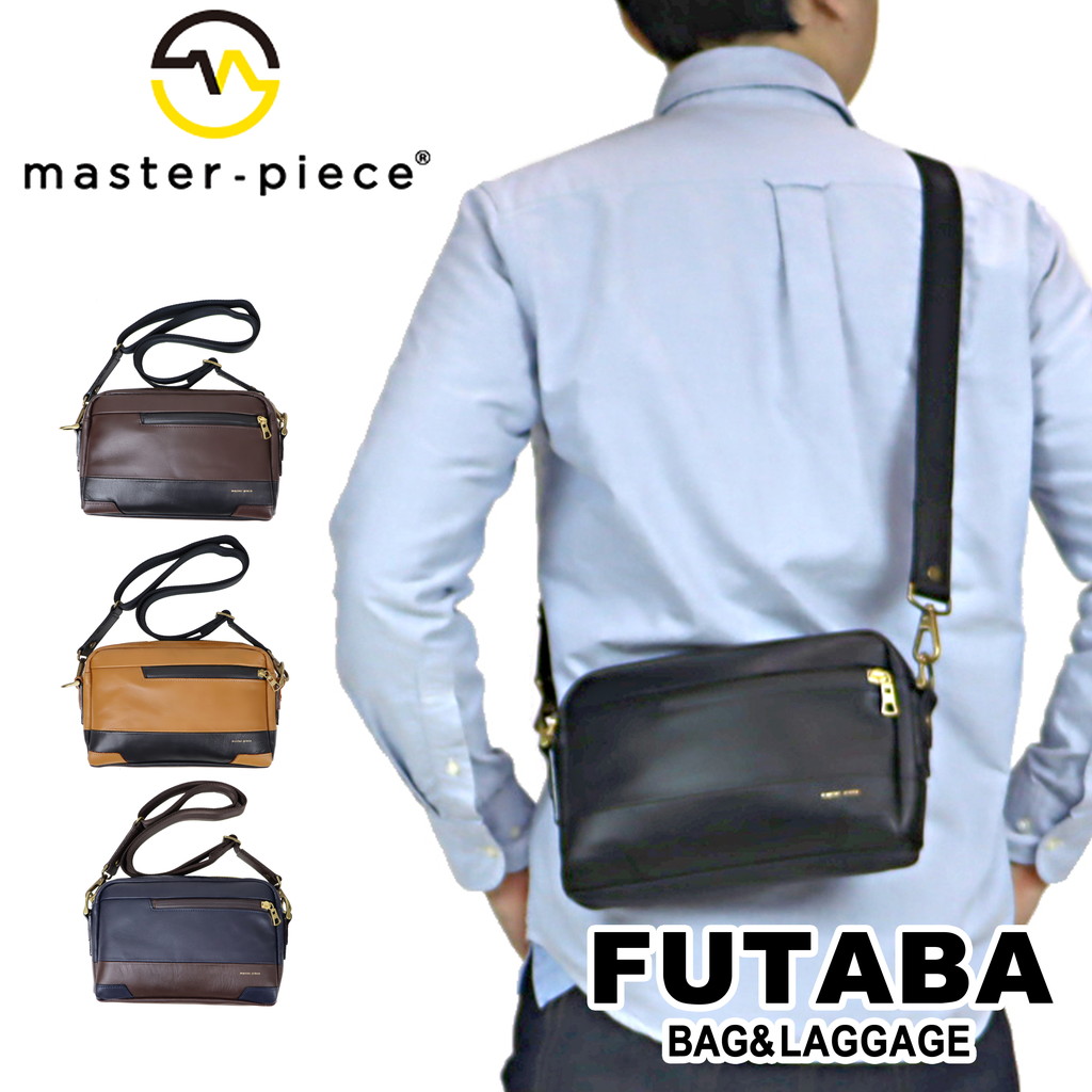 楽天市場】マスターピース グロス ショルダーバッグ メンズレザー 本革